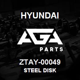 ZTAY-00049 Hyundai Construction STEEL DISK | AGA Parts
