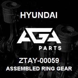 ZTAY-00059 Hyundai Construction ASSEMBLED RING GEAR | AGA Parts