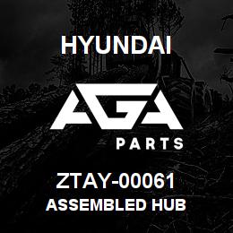 ZTAY-00061 Hyundai Construction ASSEMBLED HUB | AGA Parts