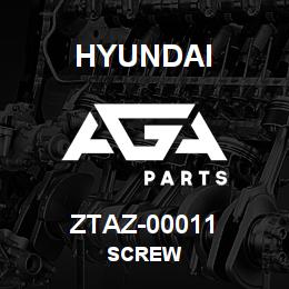 ZTAZ-00011 Hyundai Construction SCREW | AGA Parts