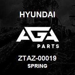 ZTAZ-00019 Hyundai Construction SPRING | AGA Parts