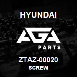 ZTAZ-00020 Hyundai Construction SCREW | AGA Parts