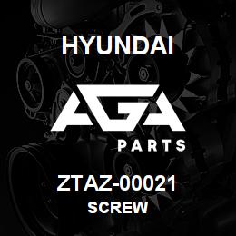 ZTAZ-00021 Hyundai Construction SCREW | AGA Parts