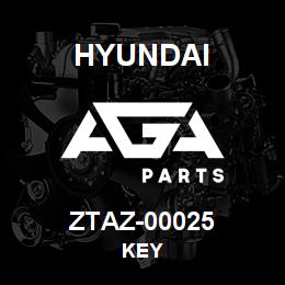 ZTAZ-00025 Hyundai Construction KEY | AGA Parts