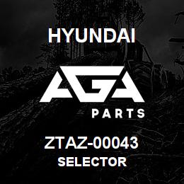ZTAZ-00043 Hyundai Construction SELECTOR | AGA Parts