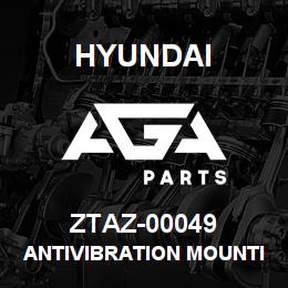 ZTAZ-00049 Hyundai Construction ANTIVIBRATION MOUNTING | AGA Parts