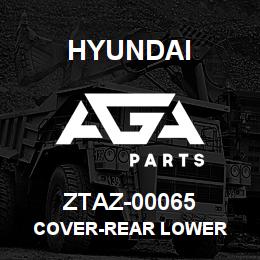 ZTAZ-00065 Hyundai Construction COVER-REAR LOWER | AGA Parts