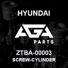 ZTBA-00003 Hyundai Construction SCREW-CYLINDER | AGA Parts