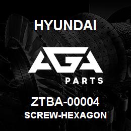 ZTBA-00004 Hyundai Construction SCREW-HEXAGON | AGA Parts