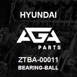 ZTBA-00011 Hyundai Construction BEARING-BALL | AGA Parts
