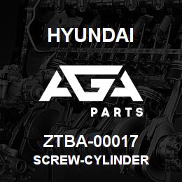 ZTBA-00017 Hyundai Construction SCREW-CYLINDER | AGA Parts