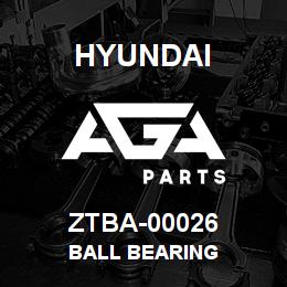 ZTBA-00026 Hyundai Construction BALL BEARING | AGA Parts