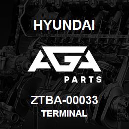 ZTBA-00033 Hyundai Construction TERMINAL | AGA Parts