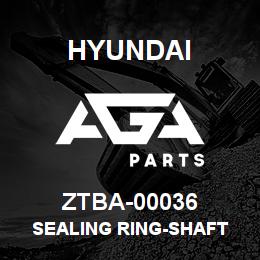 ZTBA-00036 Hyundai Construction SEALING RING-SHAFT | AGA Parts