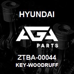 ZTBA-00044 Hyundai Construction KEY-WOODRUFF | AGA Parts