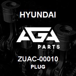 ZUAC-00010 Hyundai Construction PLUG | AGA Parts