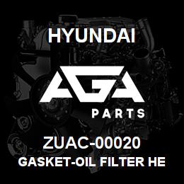 ZUAC-00020 Hyundai Construction GASKET-OIL FILTER HEAD | AGA Parts