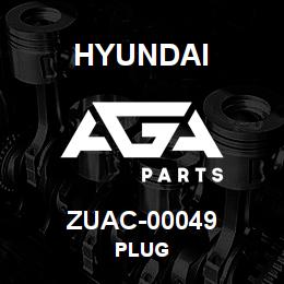 ZUAC-00049 Hyundai Construction PLUG | AGA Parts