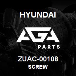 ZUAC-00108 Hyundai Construction SCREW | AGA Parts