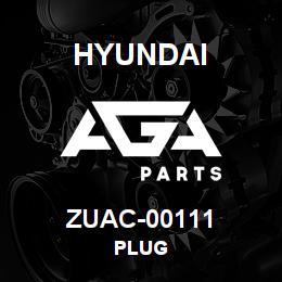 ZUAC-00111 Hyundai Construction PLUG | AGA Parts