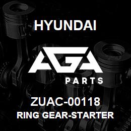 ZUAC-00118 Hyundai Construction RING GEAR-STARTER | AGA Parts