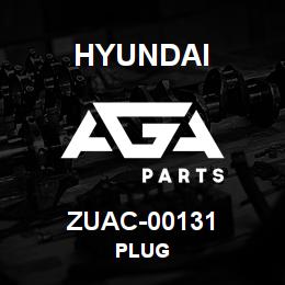 ZUAC-00131 Hyundai Construction PLUG | AGA Parts