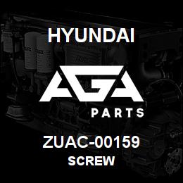 ZUAC-00159 Hyundai Construction SCREW | AGA Parts