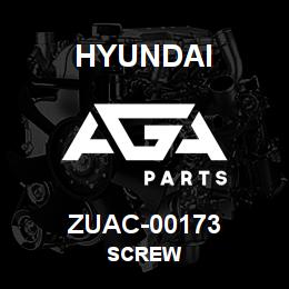 ZUAC-00173 Hyundai Construction SCREW | AGA Parts