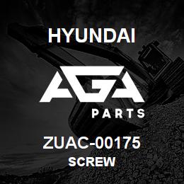 ZUAC-00175 Hyundai Construction SCREW | AGA Parts