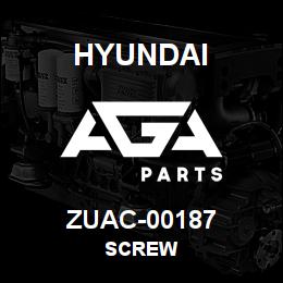 ZUAC-00187 Hyundai Construction SCREW | AGA Parts