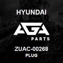 ZUAC-00268 Hyundai Construction PLUG | AGA Parts