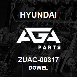 ZUAC-00317 Hyundai Construction DOWEL | AGA Parts