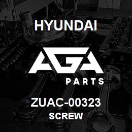 ZUAC-00323 Hyundai Construction SCREW | AGA Parts