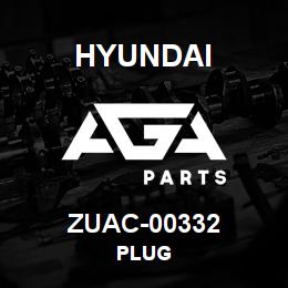 ZUAC-00332 Hyundai Construction PLUG | AGA Parts