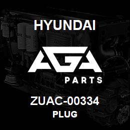 ZUAC-00334 Hyundai Construction PLUG | AGA Parts