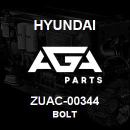 ZUAC-00344 Hyundai Construction BOLT | AGA Parts