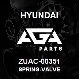 ZUAC-00351 Hyundai Construction SPRING-VALVE | AGA Parts