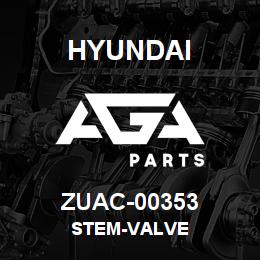 ZUAC-00353 Hyundai Construction STEM-VALVE | AGA Parts