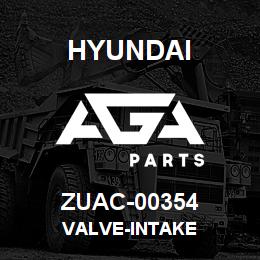 ZUAC-00354 Hyundai Construction VALVE-INTAKE | AGA Parts