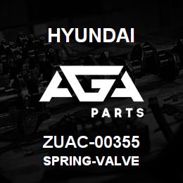 ZUAC-00355 Hyundai Construction SPRING-VALVE | AGA Parts