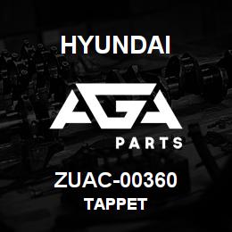 ZUAC-00360 Hyundai Construction TAPPET | AGA Parts