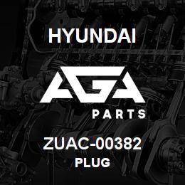 ZUAC-00382 Hyundai Construction PLUG | AGA Parts