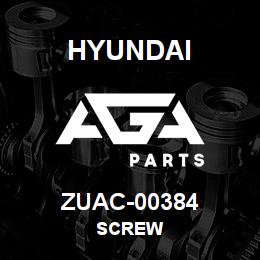 ZUAC-00384 Hyundai Construction SCREW | AGA Parts