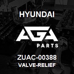 ZUAC-00388 Hyundai Construction VALVE-RELIEF | AGA Parts