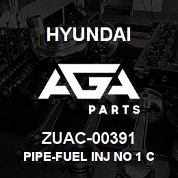 ZUAC-00391 Hyundai Construction PIPE-FUEL INJ NO 1 CYL | AGA Parts