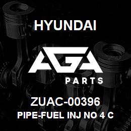 ZUAC-00396 Hyundai Construction PIPE-FUEL INJ NO 4 CYL | AGA Parts