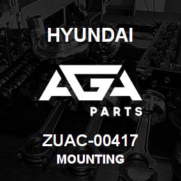 ZUAC-00417 Hyundai Construction MOUNTING | AGA Parts