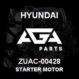 ZUAC-00428 Hyundai Construction STARTER MOTOR | AGA Parts