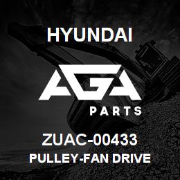 ZUAC-00433 Hyundai Construction PULLEY-FAN DRIVE | AGA Parts