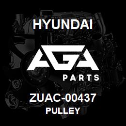 ZUAC-00437 Hyundai Construction PULLEY | AGA Parts